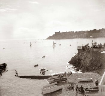 Foto antica di Genova Sturla