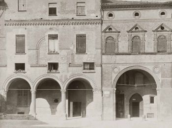 Bologna antica piazza santo stefano e palazzo tacconi
