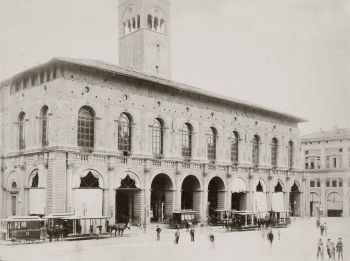 Foto antica palazzo del podesta bologna
