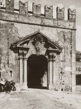 Vecchia porta del sole a palestrina roma