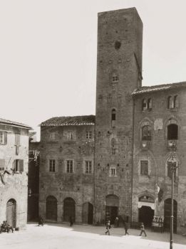 Foto storica toscana san gimignano