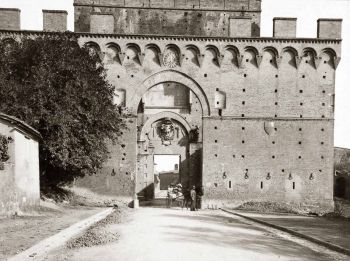Antica foto porta romana siena