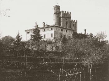 Antica veduta castello della chiocciola siena