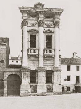 Foto antica vicenza palazzo della biblioteca del seminario