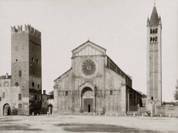 Verona vecchia basilica di san zeno maggiore