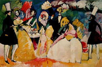 Kandinsky Group in crinolines 1909