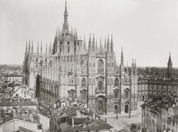 Duomo di Milano a fine ottocento