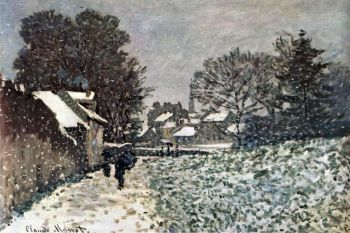 Snow at Argenteuil by Monet