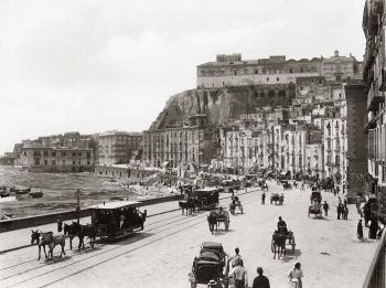 Napoli, Santa Lucia, foto d'epoca