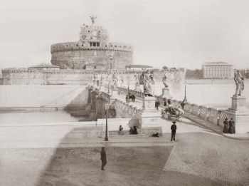Foto storica di Castel Sant'Angelo a Roma