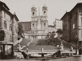 Piazza di Spagna, Roma, foto storica