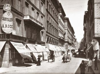 Via del Tritone, Roma, foto storica.