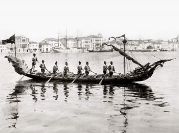La Bissona Veneziana, foto storica del 1895.