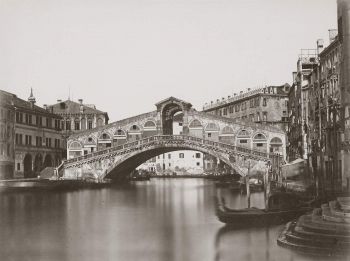 Foto storica del Ponte di Rialto, Venezia