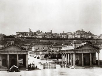 Bergamo, foto storica di fine ottocento