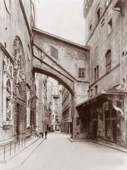 Firenze, chiesa di Orsanmichele, foto d'epoca