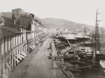 La marina di Messina, foto storica