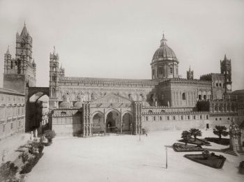 Il Duomo di Palermo nel 1901, foto storica