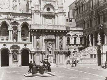 Venezia, Palazzo Ducale. Foto d'epoca.