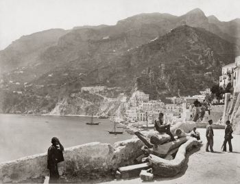 Foto d'epoca di Amalfi, fine 800