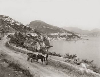 Panorama con Raito, Vietri e Salerno, foto storica