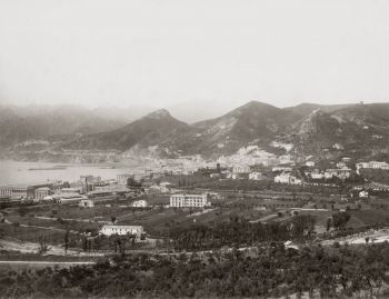 Panorama di Salerno, foto d'epoca