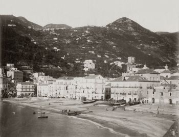 Vietri, Salerno, foto d'epoca della spiaggia
