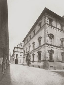 Antica foto di Bologna nell'ottocento