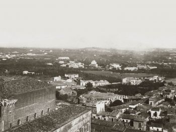 Panorama della vecchia Catania, foto d'epoca