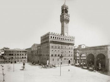 Foto storica di Palazzo Vecchio Firenze