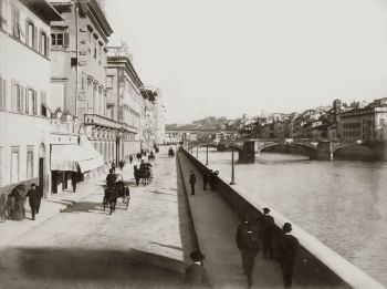 Foto storica di lungarno Corsini a Firenze