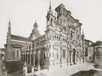 Foto storica della Certosa di Pavia