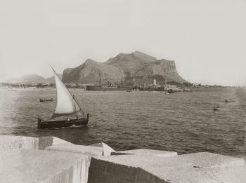 Palermo vista dal mare, foto storica