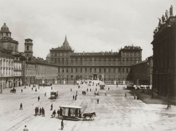 Palazzo Reale Torino, foto d'epoca