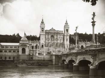 Esposizione del 1911 a Torino. Foto storica.