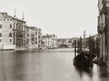 Canal Grande a Venezia, foto storica.