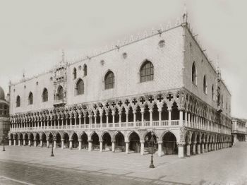 Foto antica del Palazzo Ducale di Venezia
