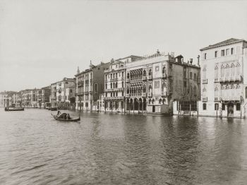 Foto d'epoca canal Grande e Palazzo Sagredo, Venezia