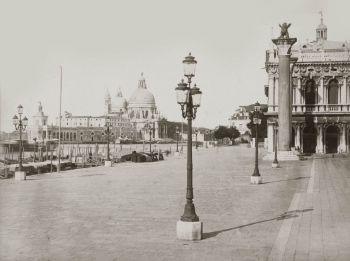 Riva degli Schiavoni, Venezia, foto d'epoca.