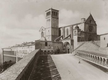 Assisi chiesa san francesco foto storica
