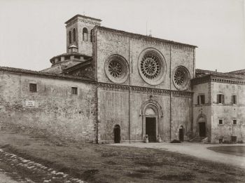Assisi foto d epoca chiesa di san pietro