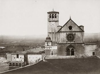 Assisi Foto storica convento di San Francesco