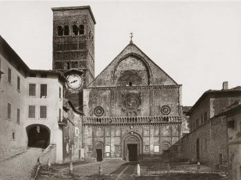 Cattedrale di Assisi foto d epoca copia