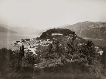 Foto storica panorama di Bellagio lago di como