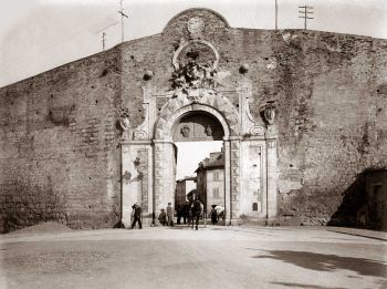 Foto storica di Siena Porta Camollia