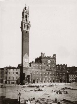 Piazza del Campo Siena foto storica