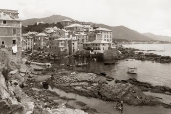 Genova, l'antico borgo di Boccadasse, foto storica