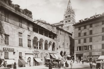 Genova, la Commenda di Prè, foto d'epoca