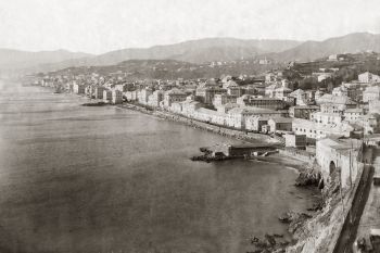 Sampierdarena, Genova, foto d'epoca.